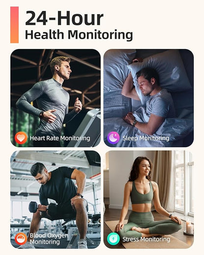 Parsonver 5ATM Waterproof Fitness Tracker, Swimming Smart Watch with Step Counter, Stopwatch