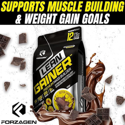 Forzagen Lean Gainer Premium Mass Builder | Mass Gainer Protein Powder for Men & Women | High