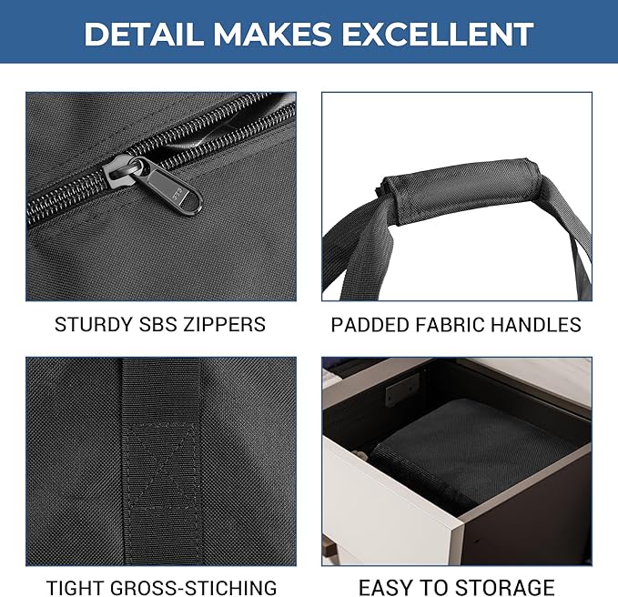 COOLBEBE 60" Sports Duffle Bag - 332L Extra Large Travel Duffel Luggage Bag with Upgrade Zipper