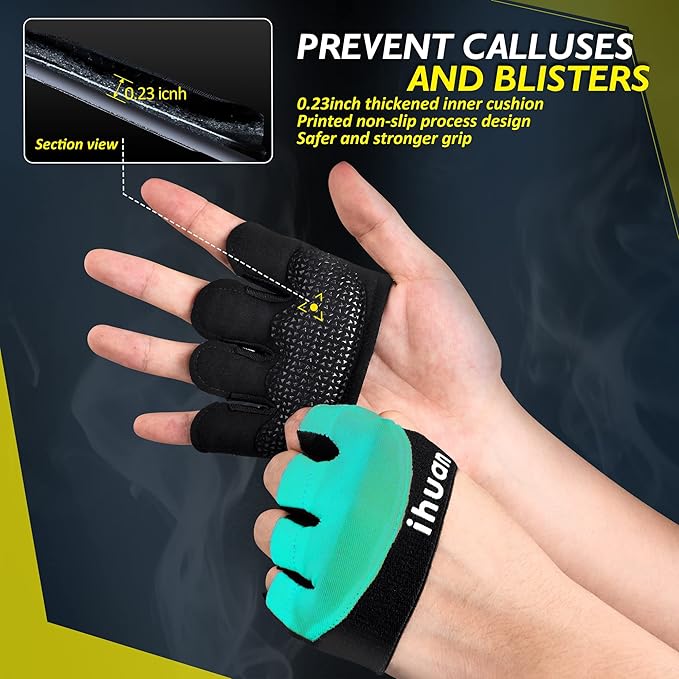 ihuan New Weight Lifting Gym Workout Gloves Men & Women, Great for Weightlifting, Exercise