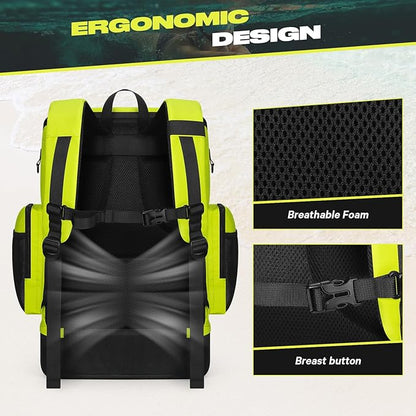 Maelstrom Swim Backpack,35L Swimming bag with Separate Shoes Compartment,Swim Gear Bag,Athlete Gym