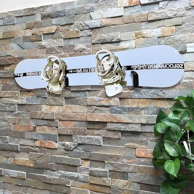 Snowboard Wall Mount Clips, Horizontal Skateboard Wall Mount，Snowboard Display Stand for Room