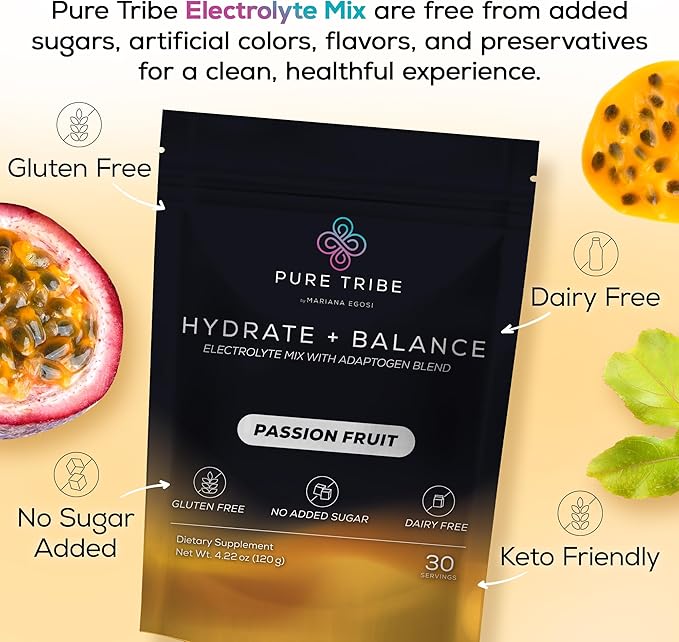 Electrolytes Powder Packets - Sugar Free Hydration Powder Drink Mix Loaded with 6 B Vitamins &