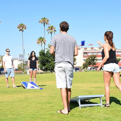 GoSports 4 x 2 ft Aluminum Cornhole Game Sets – Choose LED Lights or Standard - Set Includes 2