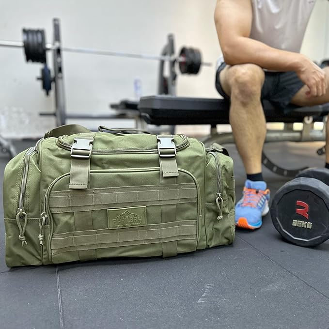 Duffel Bag – Heavy Duty Tactical Gym Bag for Men, Splashwater-Proof Weekender Travel Bag for