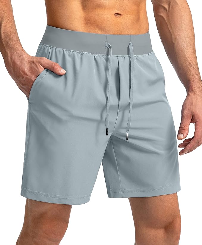Men's Running Shorts with Zipper Pockets 9 Inch/ 7 Inch / 5 Inch Lightweight Quick Dry Gym Workout