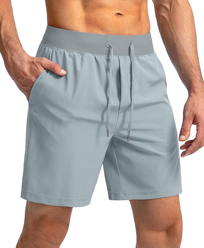 Men's Running Shorts with Zipper Pockets 9 Inch/ 7 Inch / 5 Inch Lightweight Quick Dry Gym Workout