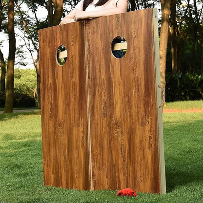 Cornhole Set 4'x2' Cornhole Board Sets with Bags Regulation Size, Corn Hole Games for Adults