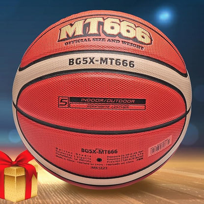 Training Soft Touch Rubber and Faux Leather Fighting Basketball, High Bounce Indoor Outdoor