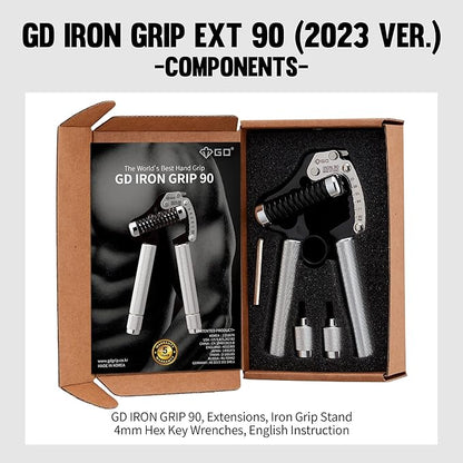 GD IRON GRIP Grip Strength Trainer Adjustable Hand Gripper Strengthener Hand Grip Exerciser Wrist