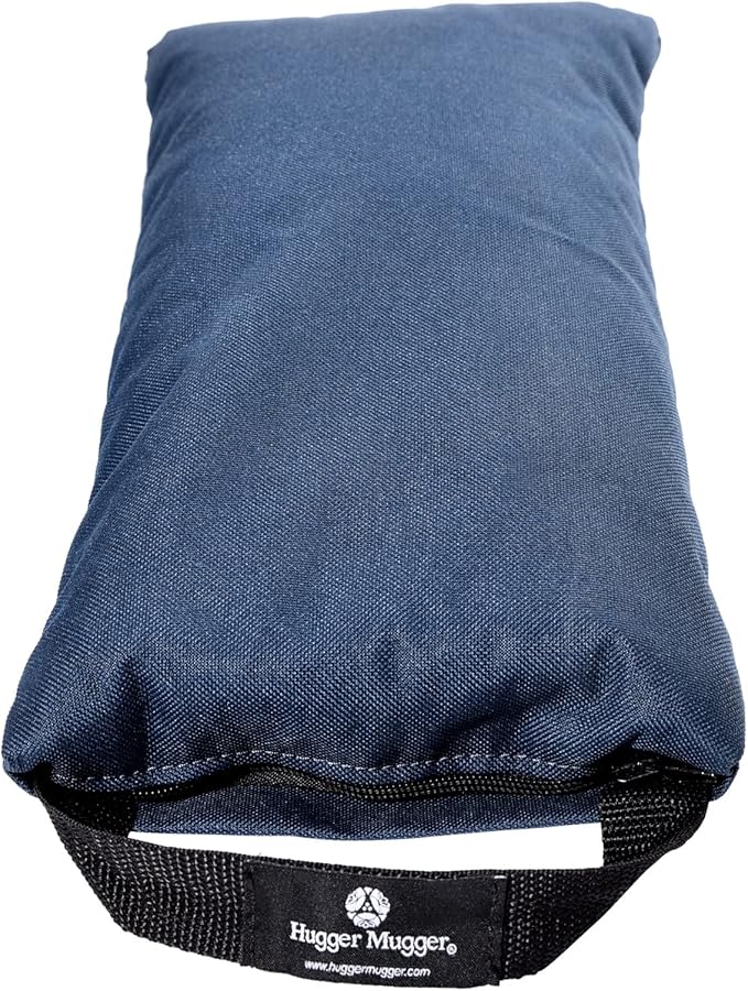 Hugger Mugger 10lb Yoga Sandbag - Adds Weight to Your Poses, Zipper Cover, Sturdy Handle, Silica