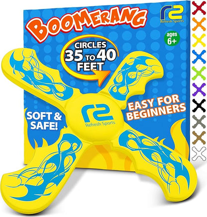 Kids Beach Toys Boomerang - Ultimate Beach Boomerangs for Beaches - Fun Easter Basket Stuffers for