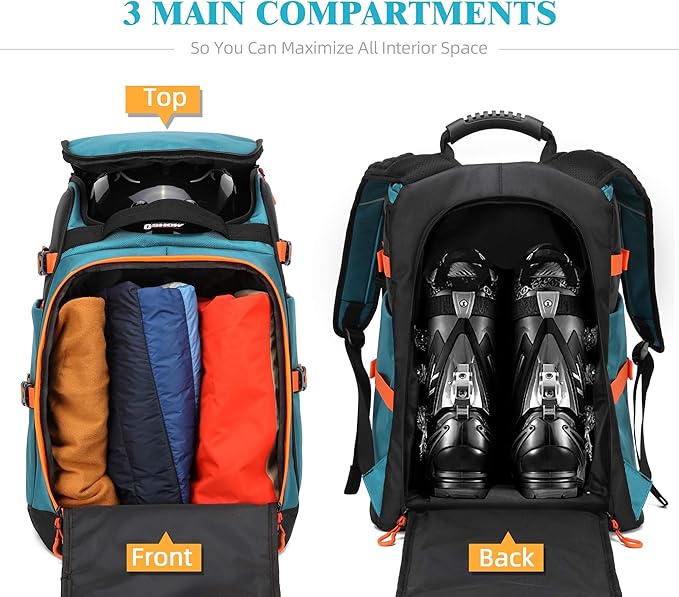 Ski/Snowboard Boot Bag/Skating Bag | Excellent for Store and Transport Gear, Jacket, Helmet