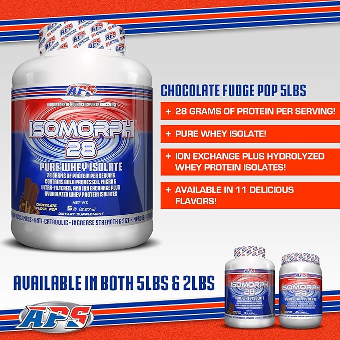 APS Nutrition Isomorph 28 Protein Powder | Pure Whey Isolate | Cold Pressed, Ultra- Filtered, & Ion