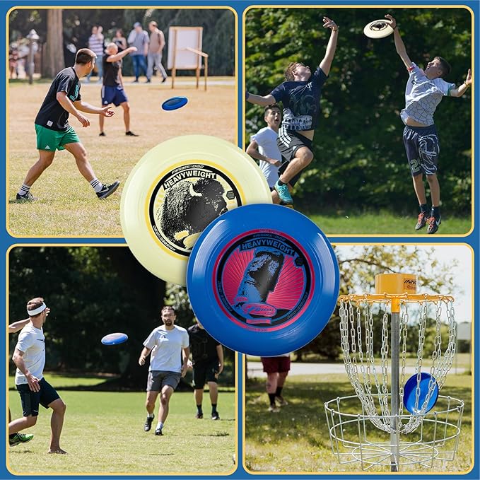 Wham-O Frisbee Heavyweight 200g, 11 Inch Flying Disc, Long Distance, Durable and Stable Sports Disc