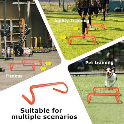 Agility Hurdles Detachable Speed Hurdles Spliced Agility Training Equipment for Soccer, Basketball