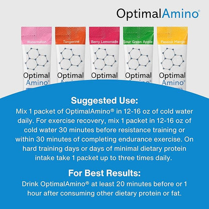 OTG Stick Packs, 5 Flavor Variety Box (30 Count), 99% Utilized Essential Amino Acid (EAA)