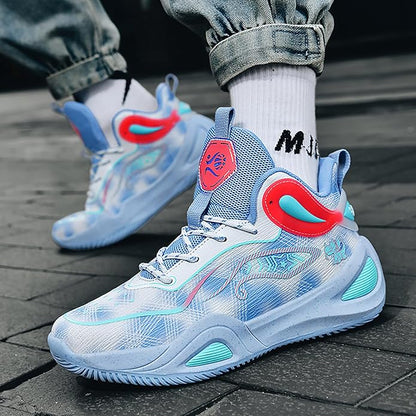 High Upper Basketball Shoes for Men Women Sneakers Fashion Breathable Sports Shoes Anti Slip