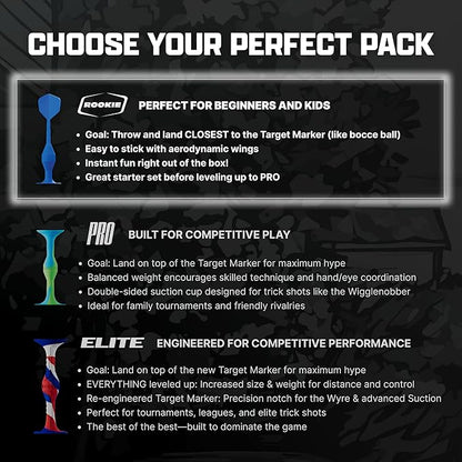 Popdarts Game Rookie Pack – Beginner-Friendly Suction Cup Dart Game for Kids, Families, and New