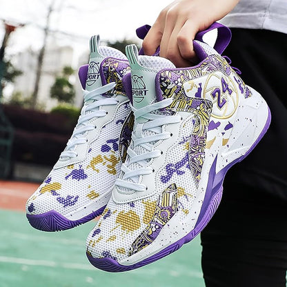 Boys Basketball Shoes Breathable Indoor Athletic Shoes Youth Outdoor Fashion Sneakers Comfortable