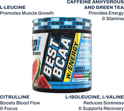 BPI Sports Best BCAA Powder - Muscle Recovery Support - Branched Chain Amino Acids Supplement |