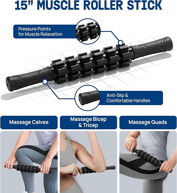 Yes4All High-Density EPP Round Back Roller Foam, Exercise Foam Roller for Yoga, Pilates &