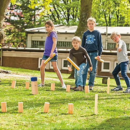 Pointyard Kubb Yard Game Set, Kubb Game Set with Carrying Bag - Wooden Toss Game Set for Outdoor