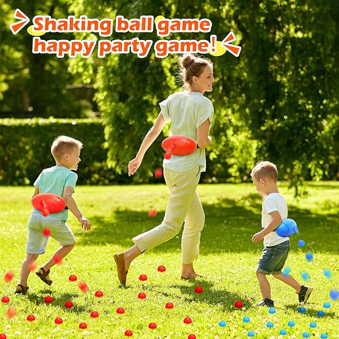 Skirfy Party Shaking Swing Balls Game Set for Kids Adults,Backyard Family Toy with 40 Balls