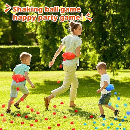 Skirfy Party Shaking Swing Balls Game Set for Kids Adults,Backyard Family Toy with 40 Balls
