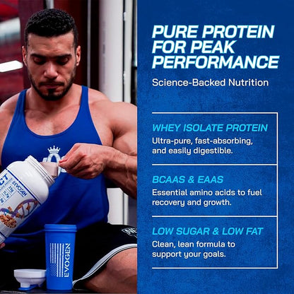 Evogen Isoject - Whey Protein Isolate | Ultra-Pure Whey Protein Powder with Ignitor Enzymes, BCAAs
