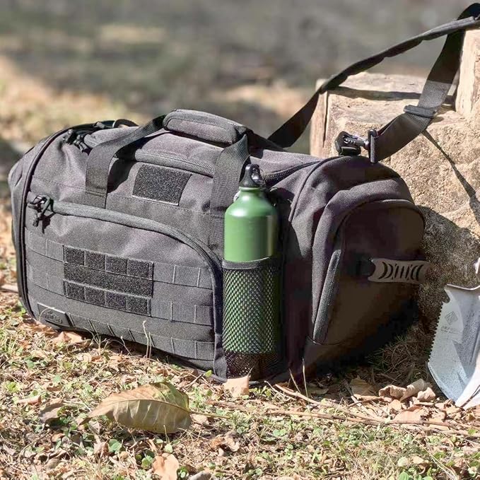APRlLBAY 43L Large Capacity Military Duffel Bag - Tactical Gym Bag/Weekender for Men & Women (Jet
