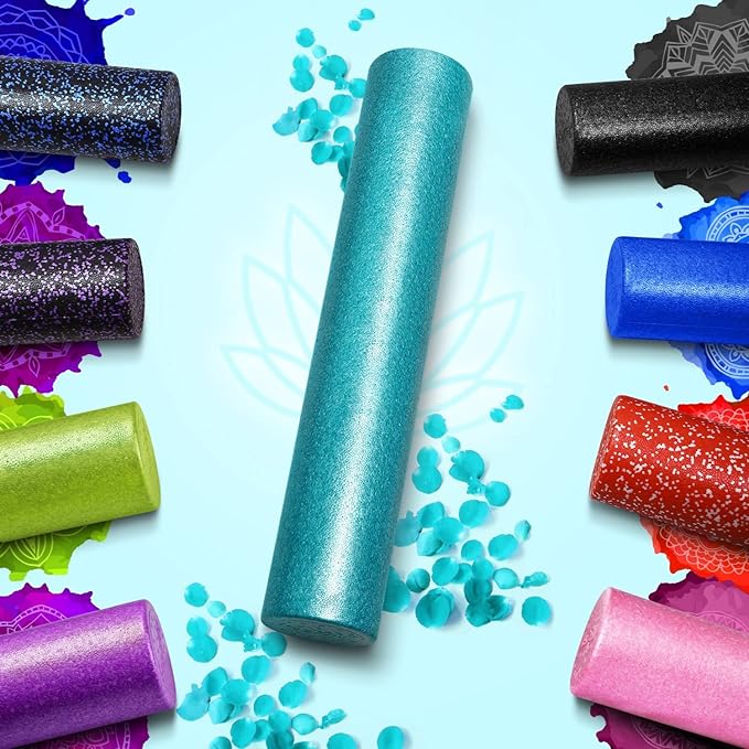 Yes4All High-Density EPP Round Back Roller Foam, Exercise Foam Roller for Yoga, Pilates &