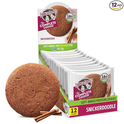 Lenny & Larry's The Complete Cookie, Snickerdoodle, Soft Baked, 16g Plant Protein, Vegan, Non-GMO