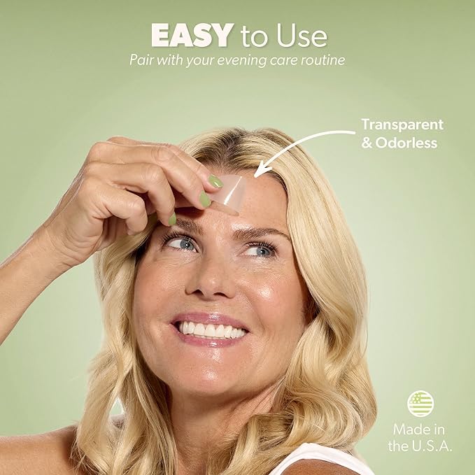 Smoothies Wide Wrinkle Patches for Face Overnight - Facial Patches for Elevens, Crows Feet and