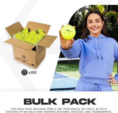 Franklin Sports X-40 Outdoor Pickleballs - Official Ball of USA Pickleball, APP Tour + US Open