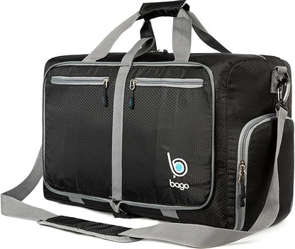 Bago Foldable Duffel Bags for Traveling Women & Men - 40L Sports Packable Duffle Bag for Travel