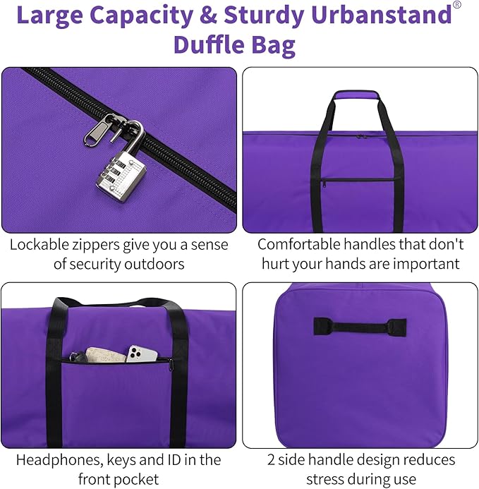 Urbanstand 52 Inch Large Duffle Bag for Travel Camping Sport Equipment Storage Bag with 2-way