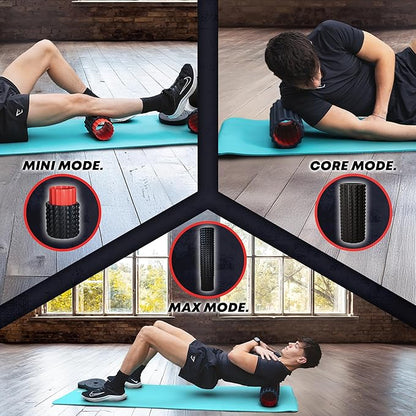 5-in-1 Long Foam Roller, 23" Long Back Roller for Physical Therapy with 5 Different Length Options