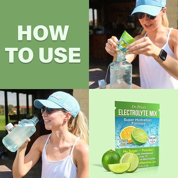 Dr. Price’s Electrolyte Mix | Sugar-Free Hydration Powder with 72+ Trace Minerals | No Sugar