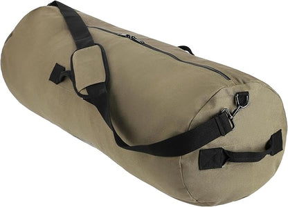 WHITEDUCK HOPLITE Heavy Duty Military Canvas Duffel Bag, Army Cargo Style, Foldable Tactical