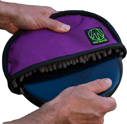 The Original Disc Golf Cleaning Tool with Microfiber & Turf | Flying Disc Golf Towel Accessories &