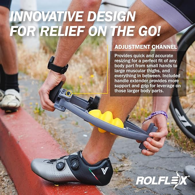Rolflex Arm & Leg Massager Roller ??Muscle Roller to Address Golfer?™s Elbow, Tennis Elbow, Carpal