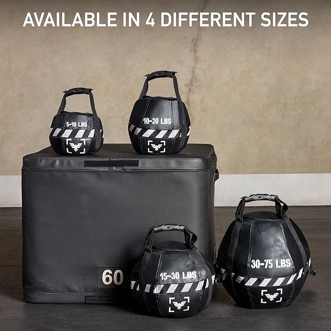 Kettlebell Sandbag - Heavy Duty Sand Weights Bag for Cross Training, Strength Training, Workout