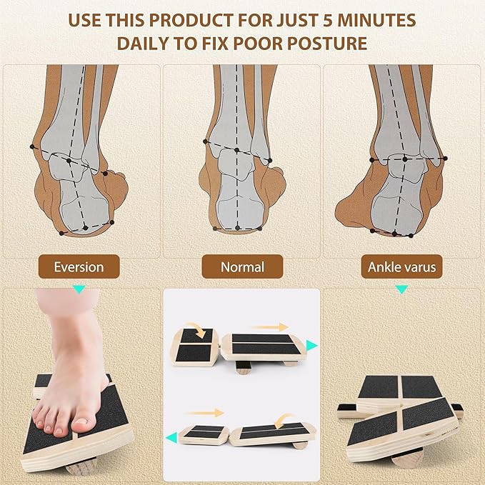 Ankle Foot Strengthener Exerciser for Sprained, Single Leg Balance Board for Sprained Ankle