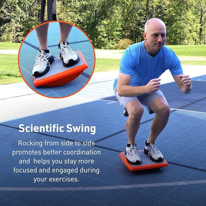 Body Sport Rocker Board for Balance Training, Standing Desk, Physical Therapy & More