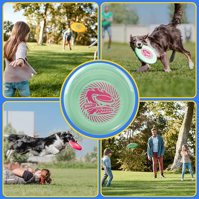 Wham-O Frisbee Go Flying Disc, 9 Inch Lightweight Sports Disc for Beginners Outdoor Beach Backyard