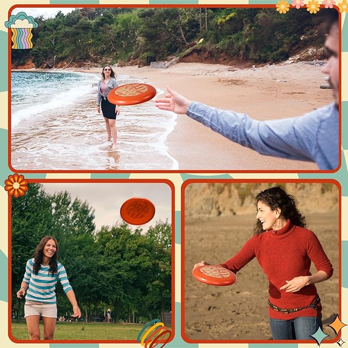 Wham-O Frisbee Cool Flyer Flying Disc, 9.95 Inch Sports Disc Lightweight Durable for Outdoor Beach