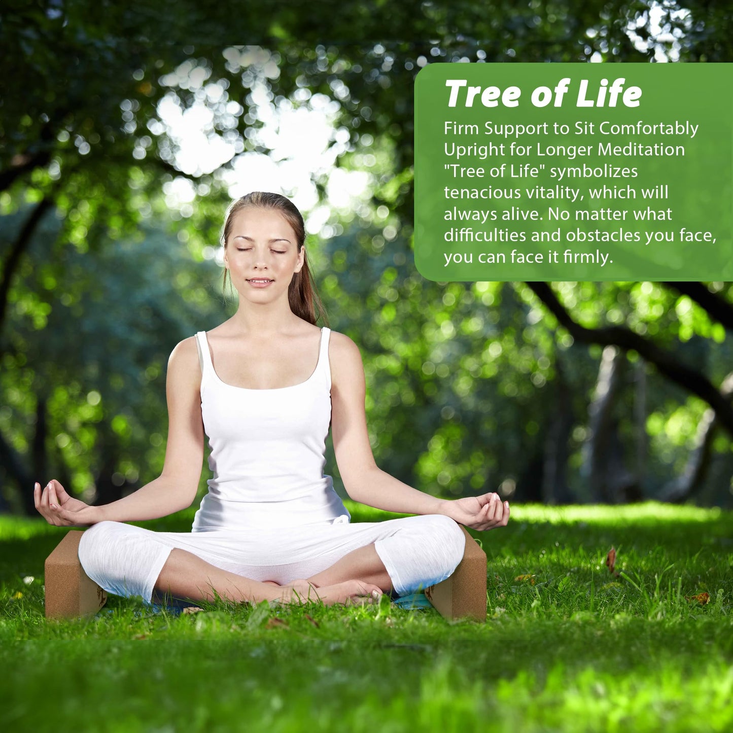 Cork Yoga Blocks 2 Pack Set, Natural Cork Soft Non-Slip Yoga Blocks, High Density & Eco Friendly