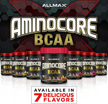 ALLMAX Nutrition AMINOCORE BCAA, Pink Lemonade - 945 g Powder - 8.18 Grams of Branched Chain Amin