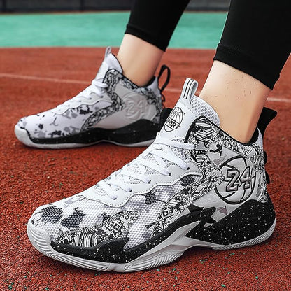 Boys Basketball Shoes Breathable Indoor Athletic Shoes Youth Outdoor Fashion Sneakers Comfortable